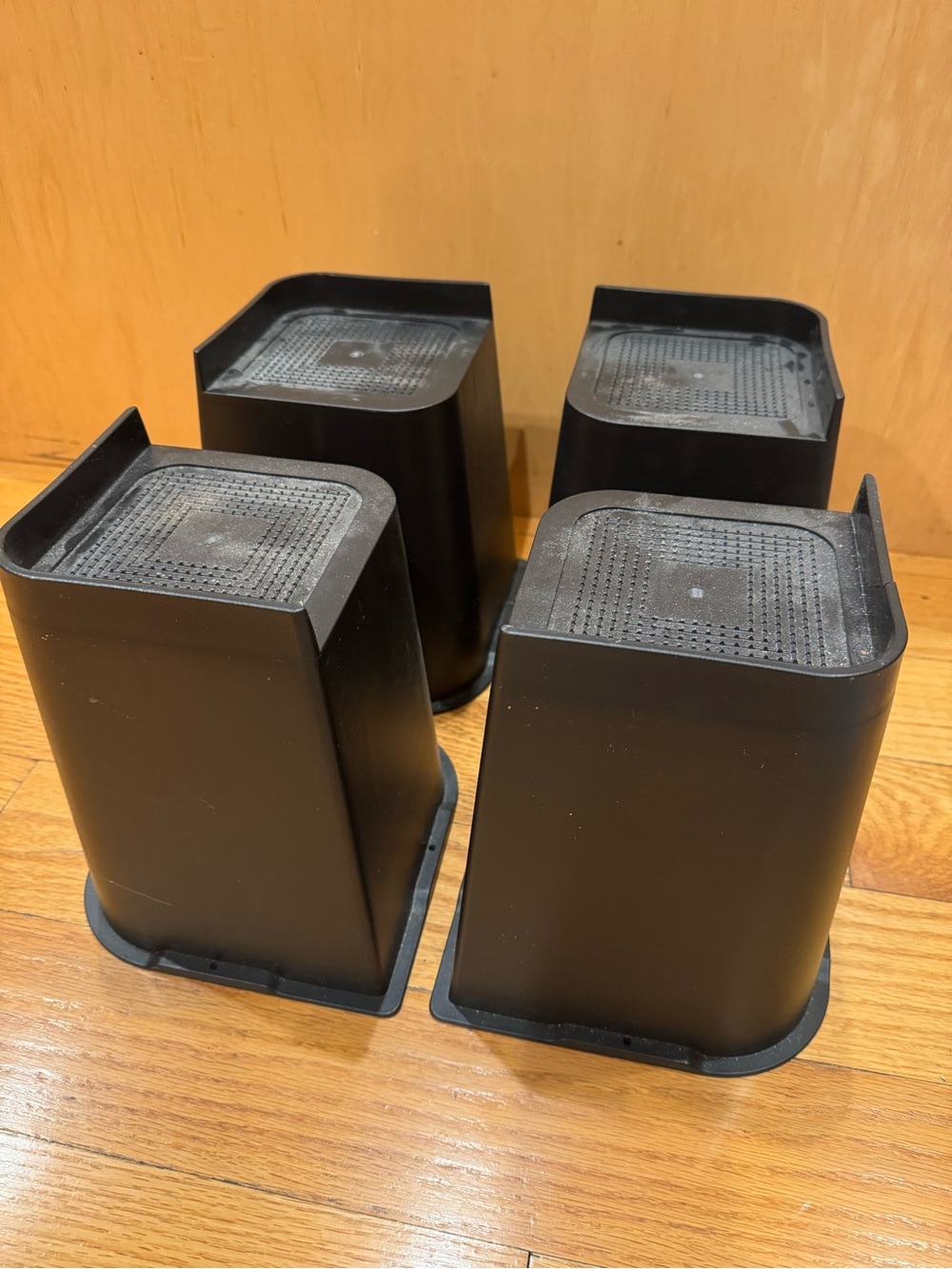 Black Furniture Riser Lifts - 8”: Heavy Duty: Set of 4: oversized - Picture 4 of 6